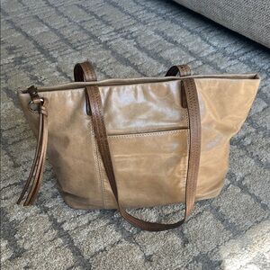 HOBO Brown Leather Shoulder Bag